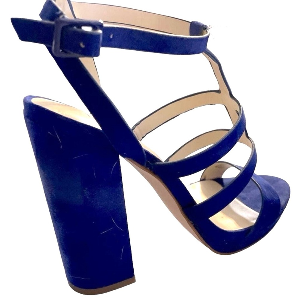 Eva and Zoe Elegant Blue Strappy Heels
